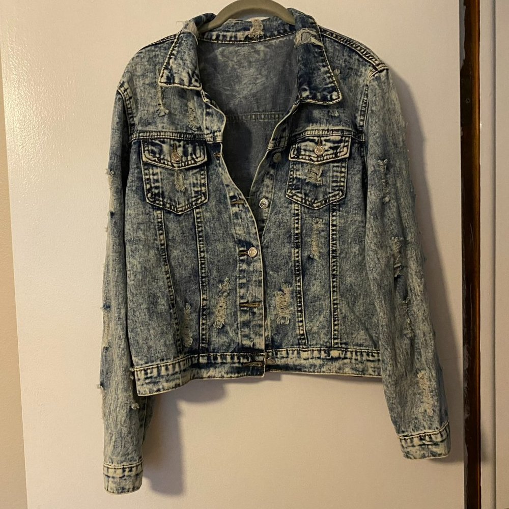 Distressed Jean Jacket